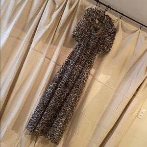 Jealous Tomato Maxi Leopard Print Dress